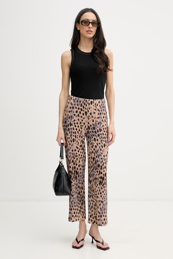 Joseph Ribkoff pantaloni wide leg pentru femei 262619 bej SS26