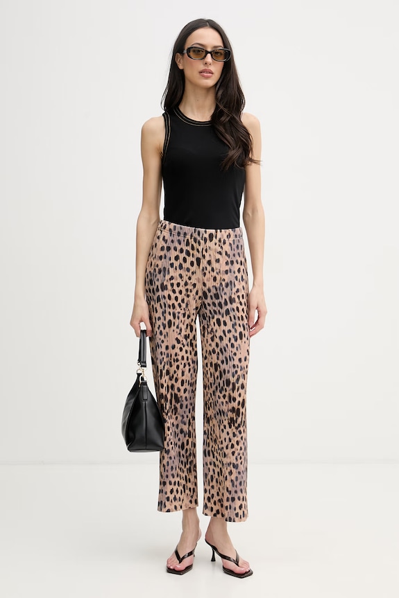 Joseph Ribkoff pantaloni wide leg pentru femei 262619 bej SS26
