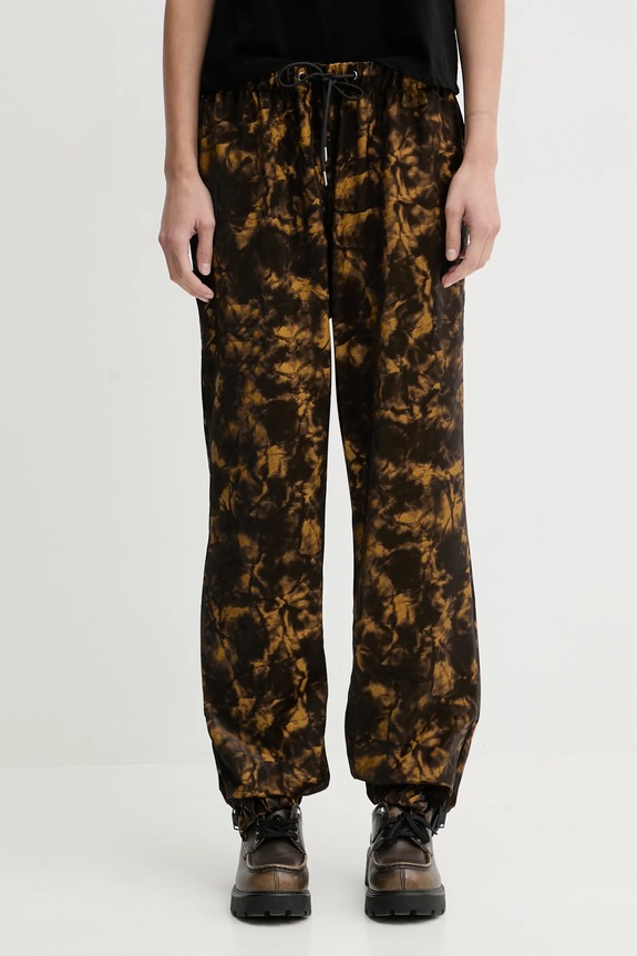 Nohavice Rains 18560 Pants Regular W3 látka hnedá 18560.152