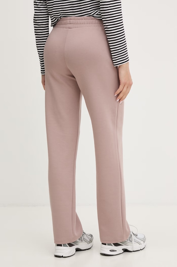 Îmbrăcăminte Puma pantaloni de trening pentru femei, din bumbac Essential Elevated 691817 maro