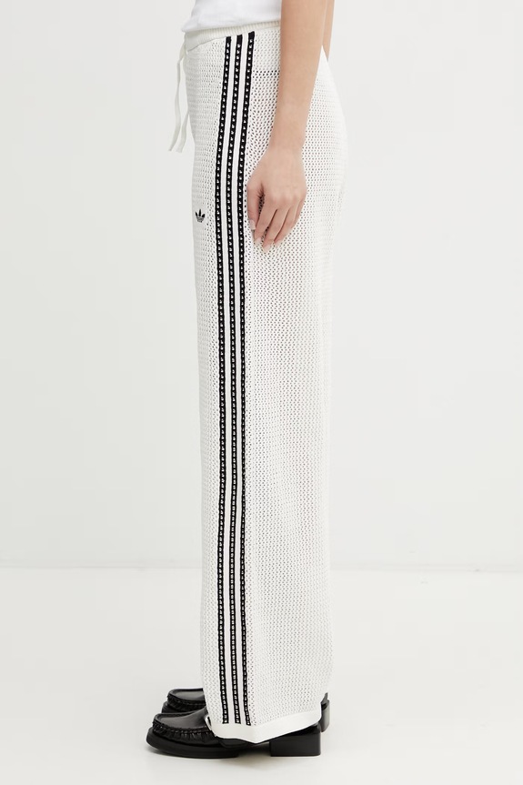 adidas Originals Crochet pantaloni de trening pentru femei bej KC6493