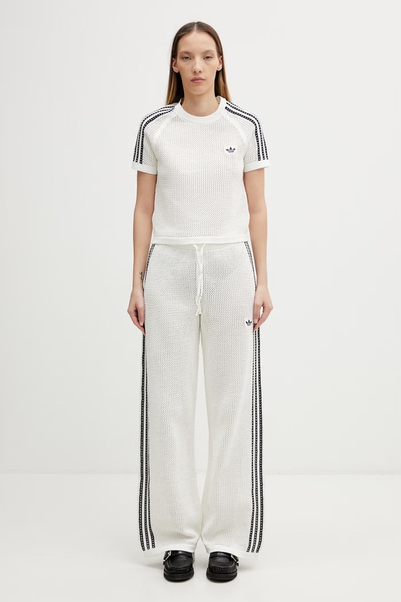 adidas Originals Crochet pantaloni de trening pentru femei KC6493 bej