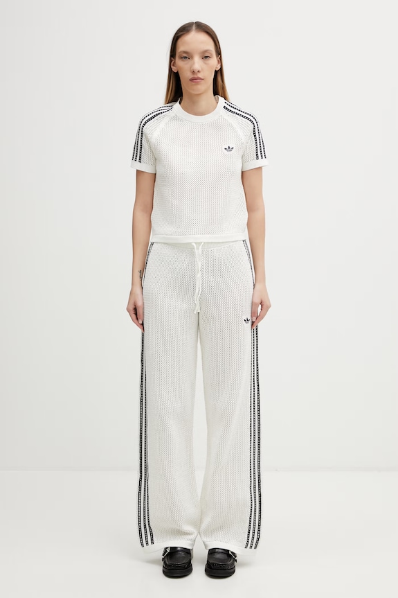 adidas Originals Crochet pantaloni de trening pentru femei KC6493 bej
