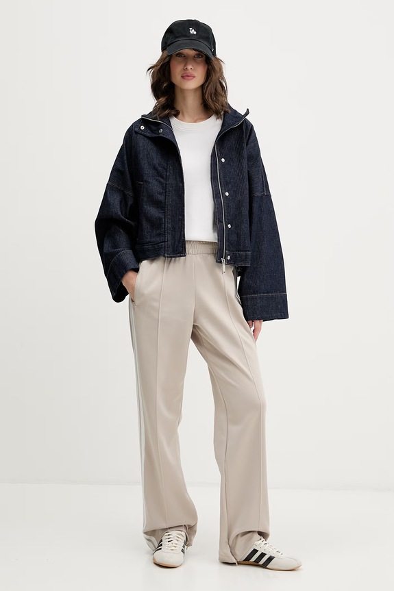 adidas teplákové nohavice dámske KF8285 béžová SS26