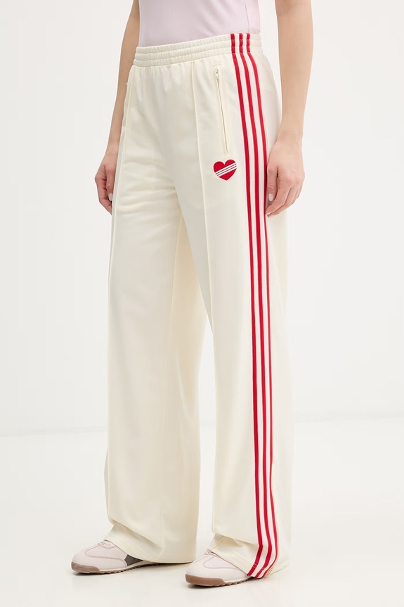 adidas Originals teplákové nohavice dámske béžová KQ8056