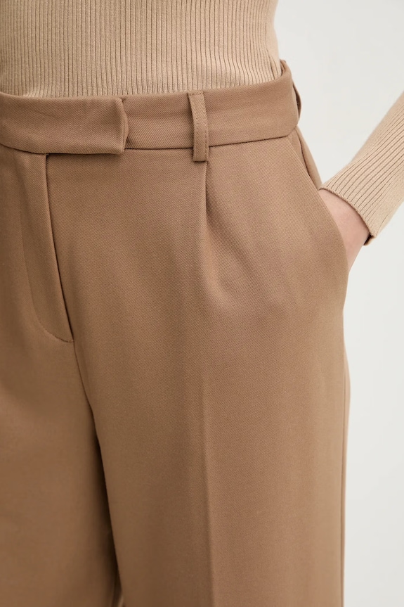 Morgan pantaloni bej PFALI.F