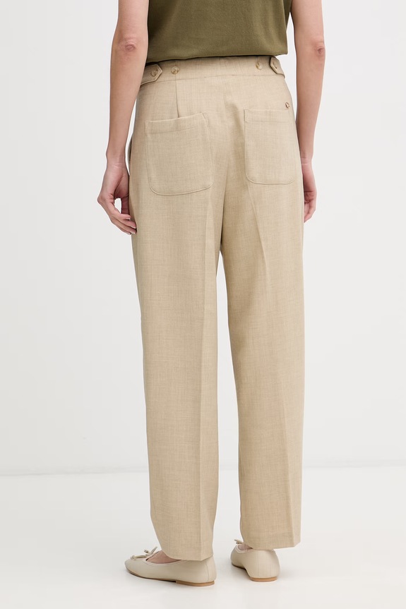 Îmbrăcăminte Mos Mosh pantaloni de damă Leysa 177320 bej