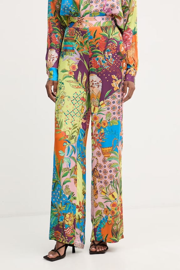 Liu Jo pantaloni pentru femei, cu vâscoză multicolor WA6484.T473A