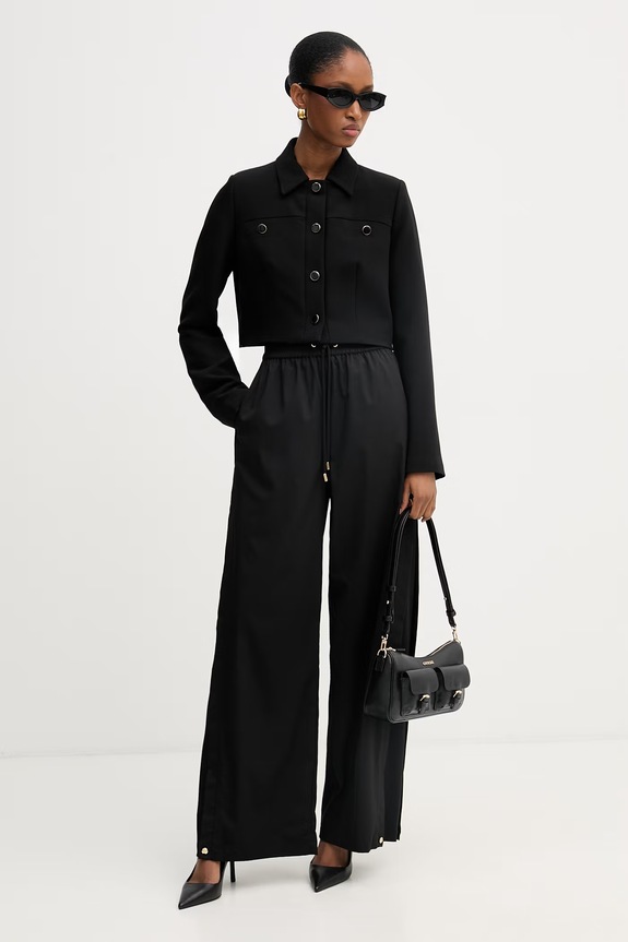 Liu Jo pantaloni pentru femei TA6181.TS922 negru SS26