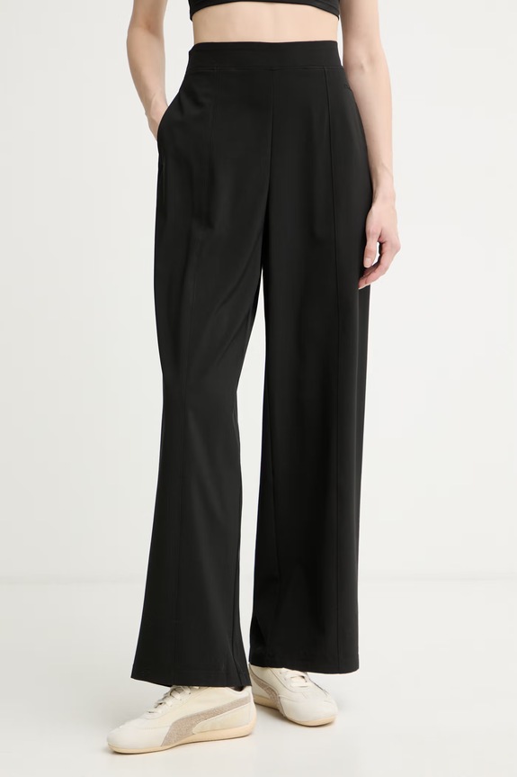 Calvin Klein Performance spodnie straight damskie czarny LVGWS6P679