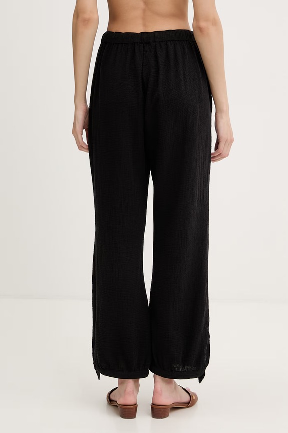 Одежда Lauren Ralph Lauren прямые брюки женские хлопковые 20417190 чёрный