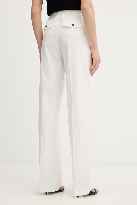 Abbigliamento Marella pantaloni in cotone FIDATO 2613131151200 bianco