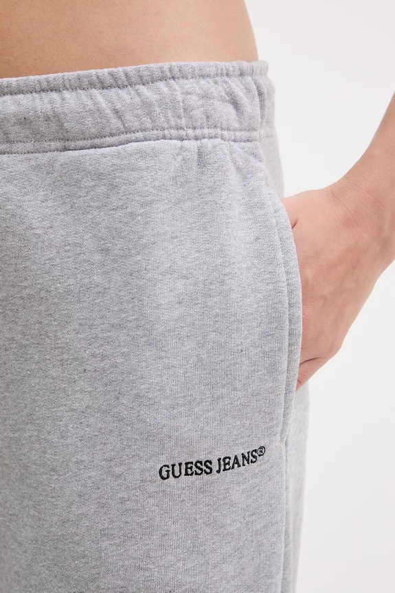 Guess Jeans spodnie dresowe bawełniane szary W6RB52.K68I4