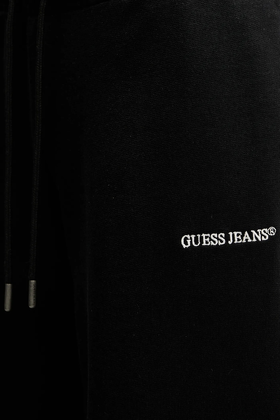 Guess Jeans pantaloni de trening din bumbac negru W6RB52.K68I4
