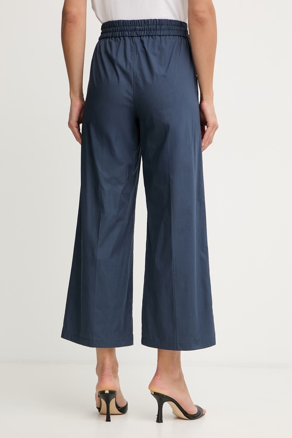 Îmbrăcăminte Marella pantaloni pentru femei, din bumbac Emme by Marella 2615131032200 bleumarin