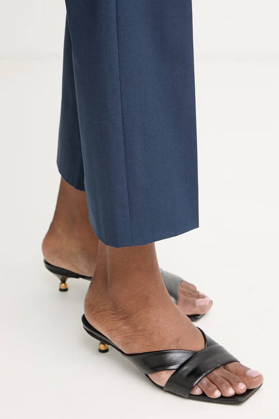 Marella hlače za žene s pamukom Emme by Marella mornarsko plava 2615131072200