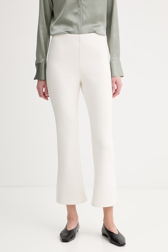 Calvin Klein Nohavice dámske s viskózou béžová LV044F204G