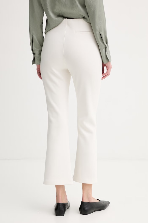 Oblečenie Calvin Klein Nohavice dámske s viskózou LV044F204G béžová