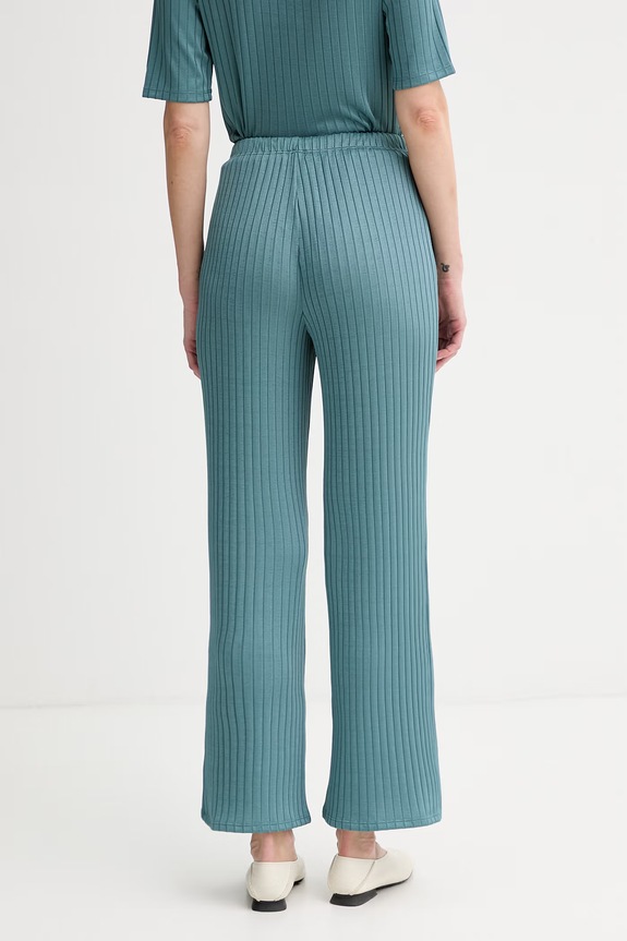 Oblečenie Calvin Klein nohavice dámske LV044F273G tyrkysová
