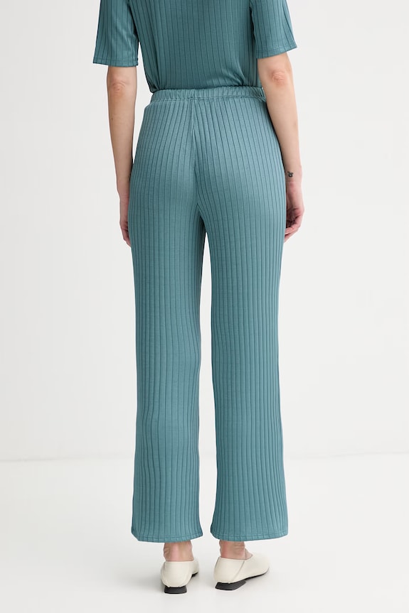 Oblečenie Calvin Klein nohavice dámske LV044F273G tyrkysová