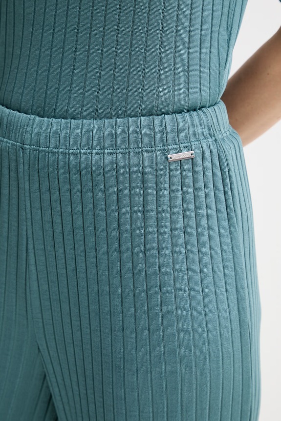 Calvin Klein nohavice dámske tyrkysová LV044F273G