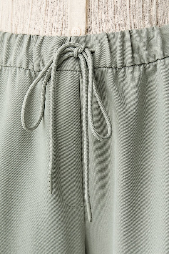 Calvin Klein nohavice dámske zelená LV044F646G