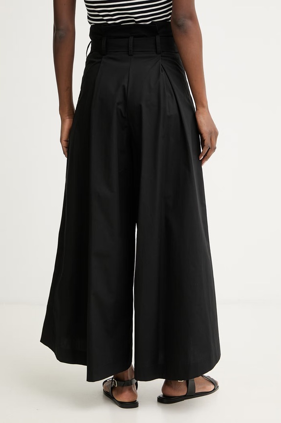 Odzież Simona Corsellini spodnie damskie bawełniane P26CPPGC0102 czarny