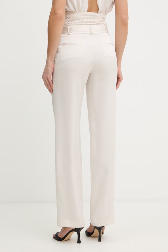 Odjeća Simona Corsellini hlače za žene P26CEPA10201 bež