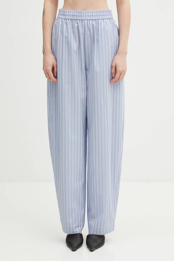 Rotate pantaloni in cotone da donna blu 1153643082