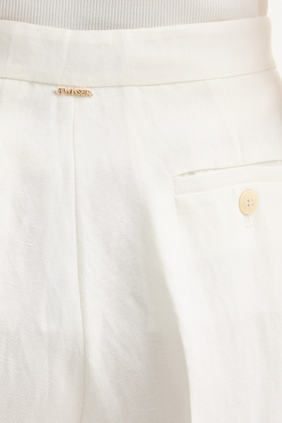 Twinset pantaloni cu in bej 261TP2454