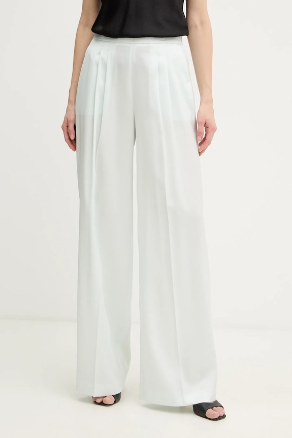 Twinset spodnie tkanina turkusowy 261TP2391