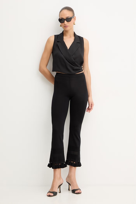 Παντελόνι Twinset 261TP3084 μαύρο SS26