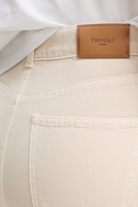 Τζιν παντελόνι Twinset μπεζ 261TP211B