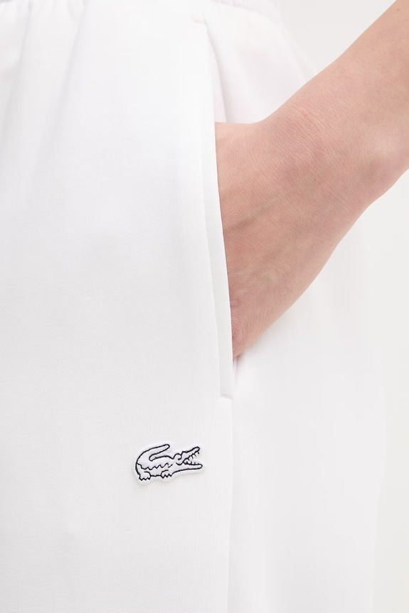 Lacoste spodnie dresowe damskie biały XF0041