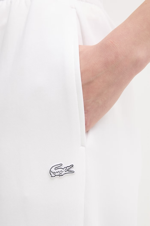 Lacoste spodnie dresowe damskie biały XF0041