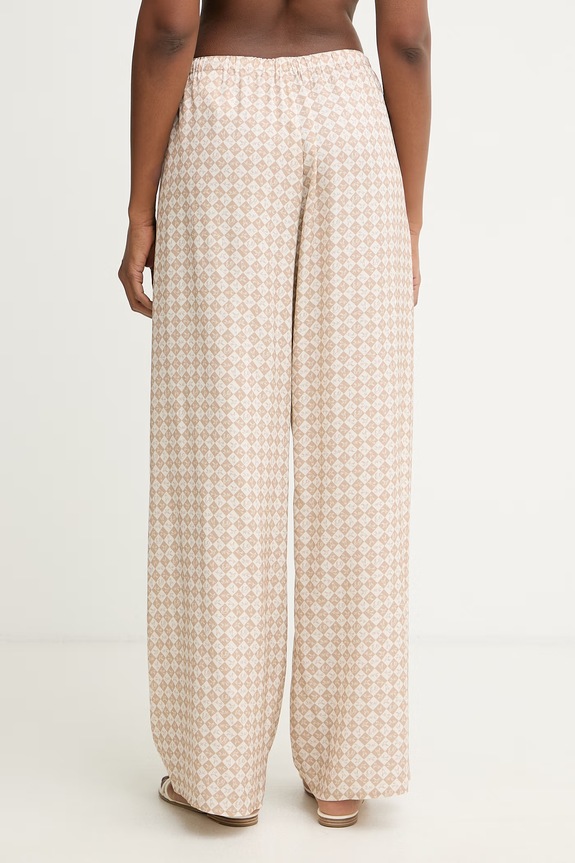 Odzież Trussardi spodnie damskie z wiskozy P271A102395N beżowy