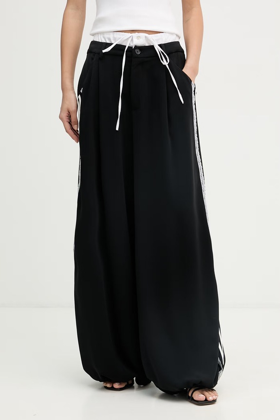 Aniye By nohavice jogger dámske čierna 185101