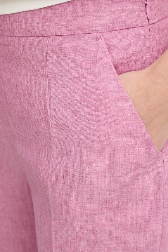 Luisa Spagnoli pantaloni pentru femei, din in Ammenda roz 543245