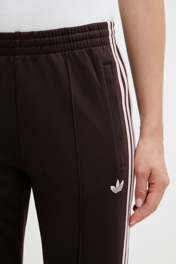 adidas Originals Pantaloni de trening cu bumbac pentru femei maro KD3790