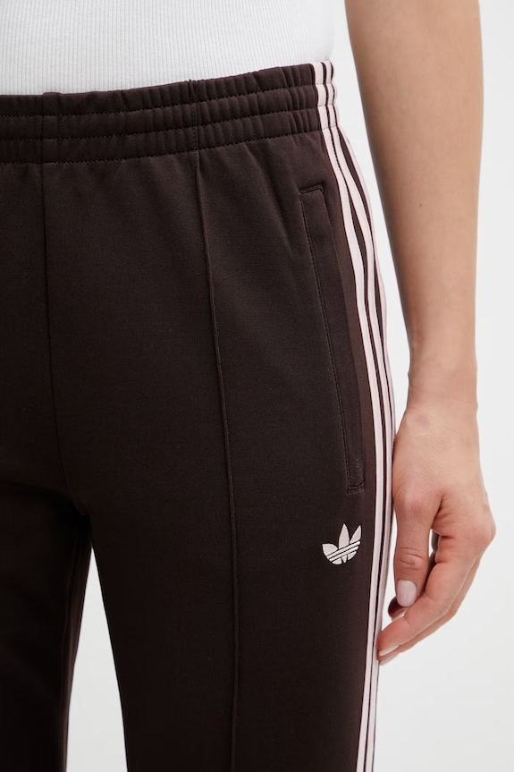 adidas Originals Pantaloni de trening cu bumbac pentru femei maro KD3790
