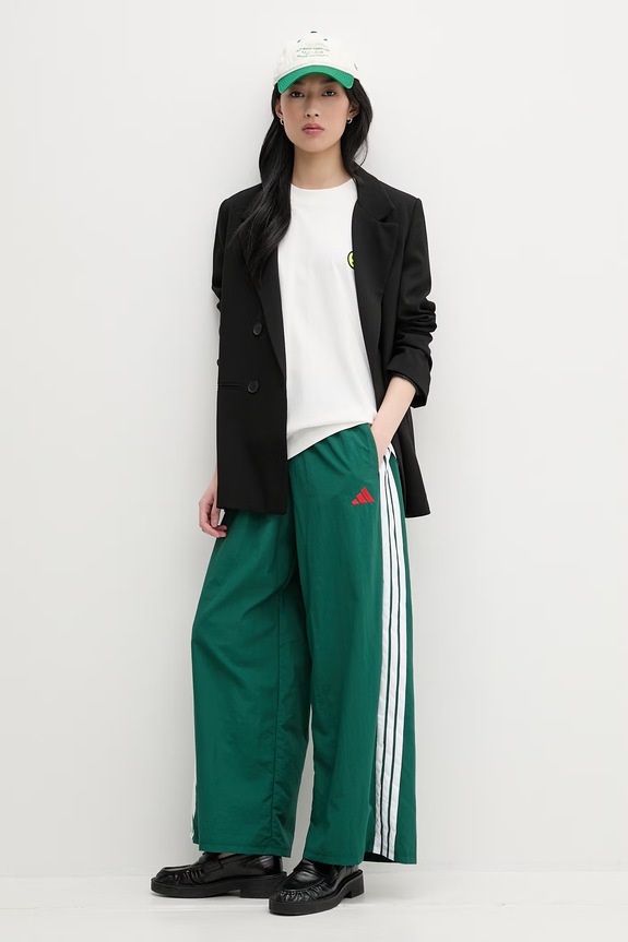 Adidas spodnie dresowe damskie KD9451 zielony SS26