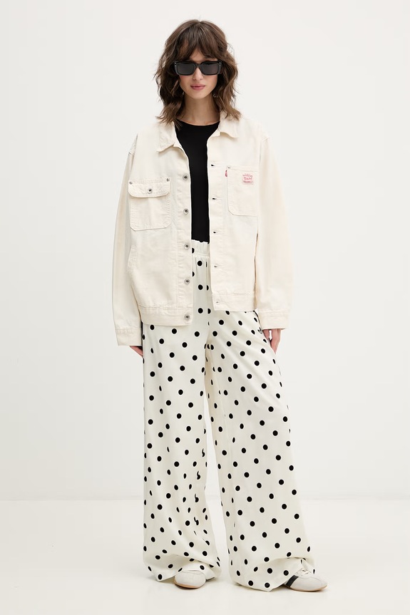 adidas Originals Teplákové nohavice dámske KV1168 béžová SS26