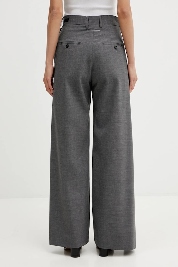 Odjeća Hlače s dodatkom vune MM6 Maison Margiela S52KA0518.M35733.860M siva