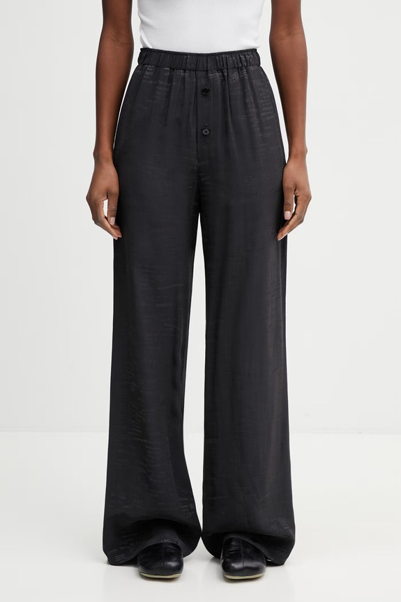 MM6 Maison Margiela παντελόνι γυναικείο μαύρο S52KA0529.M35737.002J