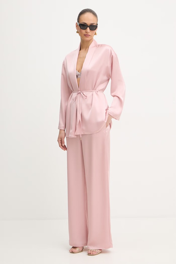 Fracomina pantaloni FJ26SV3004W47001 rosa SS26