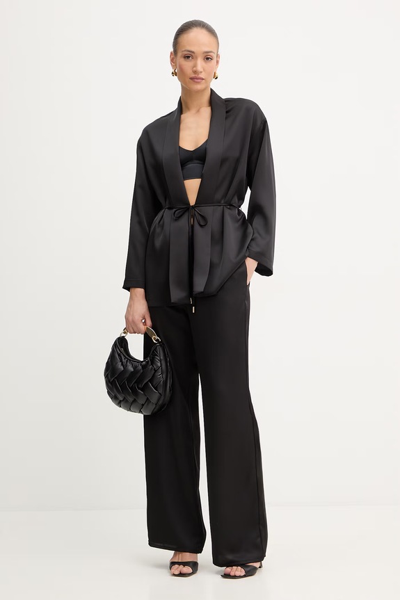 Fracomina pantaloni FJ26SV3004W47001 nero SS26