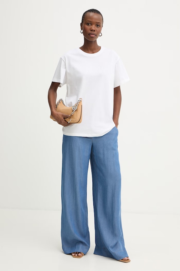 Fracomina pantaloni FS26SV3005D46901 albastru SS26