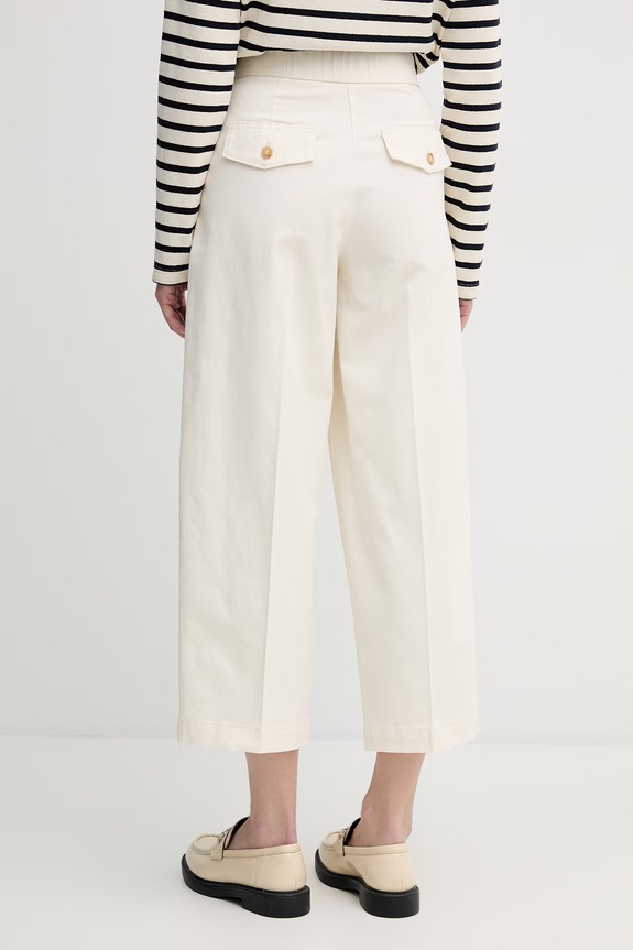 Îmbrăcăminte United Colors of Benetton pantaloni de damă din bumbac 4FRXDF0B0 bej