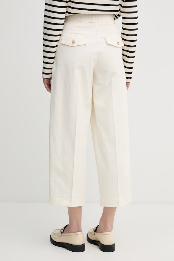 Îmbrăcăminte United Colors of Benetton pantaloni de damă din bumbac 4FRXDF0B0 bej