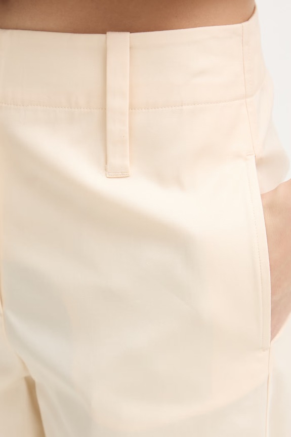 United Colors of Benetton nohavice chinos dámske bavlnené béžová 49YYDF0BD